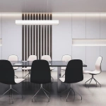 Lampa wisząca Mira M biała LED 32W CCT