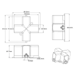 Łącznik X elektryczny Geometric System New