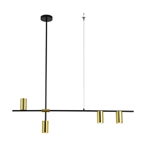 Lampa wisząca Arizona 4 czarno-złota 4xGU10