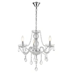 Lampa wisząca Cristallo 3 srebrna 3xE14