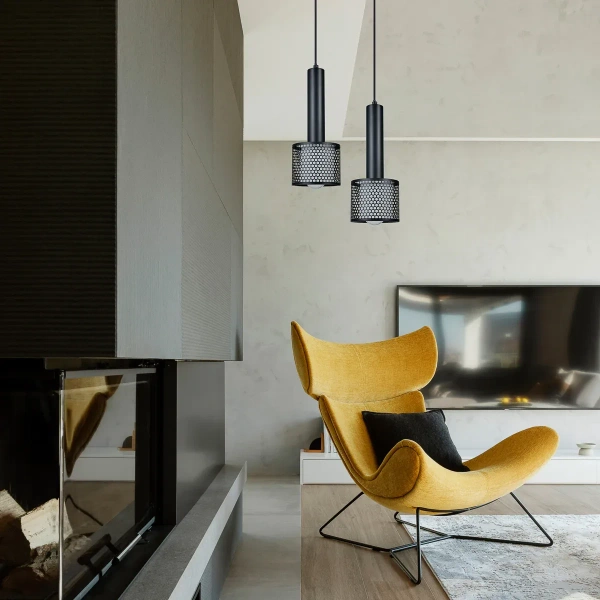 Lampa wisząca Amo czarna 1xE27