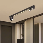 Plafon Perugia 4 czarny 4xGU10 + LED 18W CCT