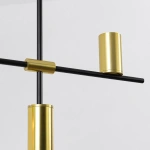 Lampa wisząca Arizona 4 czarno-złota 4xGU10
