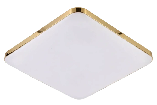 Plafon Babilon kwadratowy 38 cm złoto-biały LED 4000K
