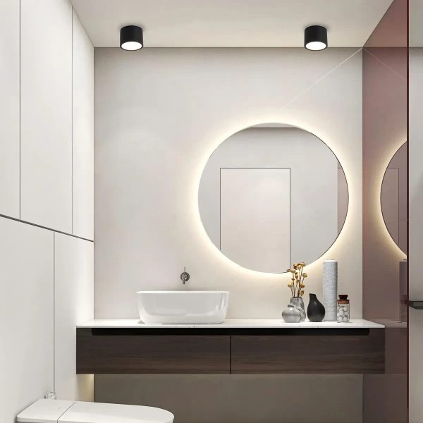 Oprawa natynkowa Kendal czarna LED CCT IP54