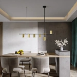Lampa wisząca Arizona 6 czarno-złota 6xGU10