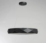 Lampa wisząca Reus czarna LED 4000K