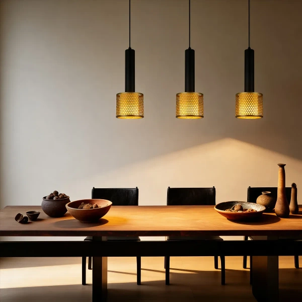 Lampa wisząca Amo czarno-złota 3xE27