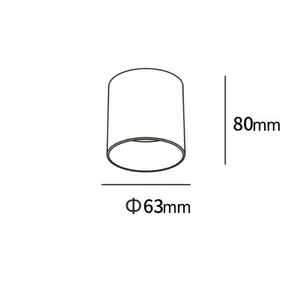 Oprawa natynkowa Tom czarna LED 10W CCT