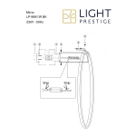 Kinkiet Mirror L czarny LED CCT IP44