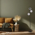 Lampa podłogowa Dorado czarna 3xE14