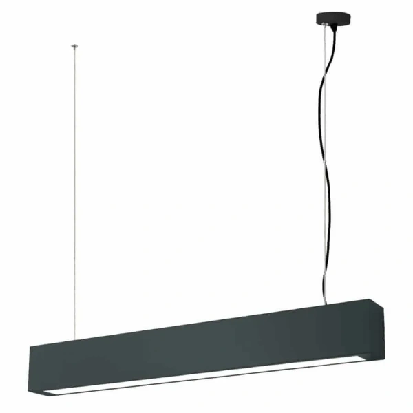 Lampa wisząca Ibros 63 cm czarna LED 18W 4000K