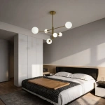 Lampa wisząca Dorado 6 złota 6xG9