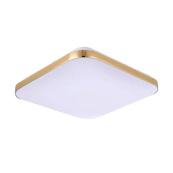 Plafon Babilon kwadratowy 33 cm złoto-biały LED 4000K