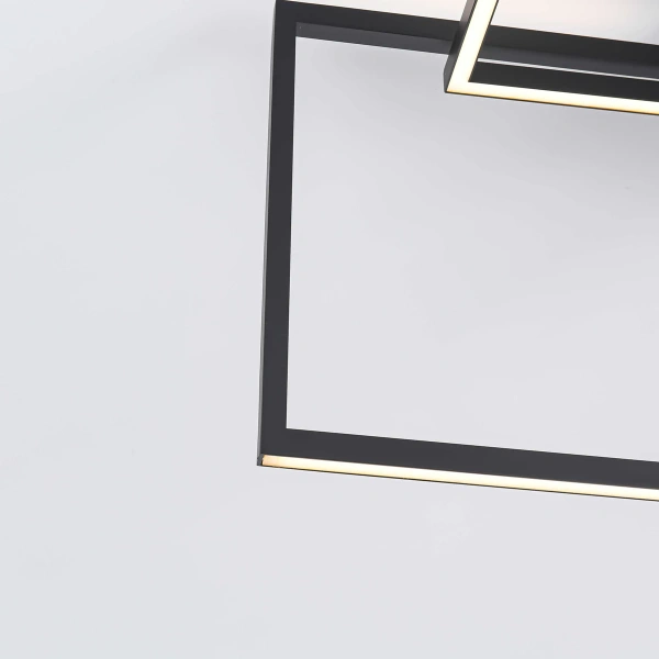 Lampa sufitowa Frame czarna LED 3000K