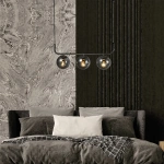 Lampa wisząca Alisa 3 grafitowa z dymionymi kloszami 3xE14