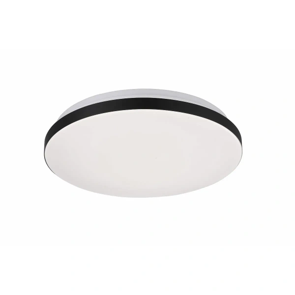 Plafon Babilon okrągły 33 cm czarno-biały LED 4000K