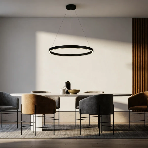Lampa wisząca Midway Triangle mała czarna LED 3000K