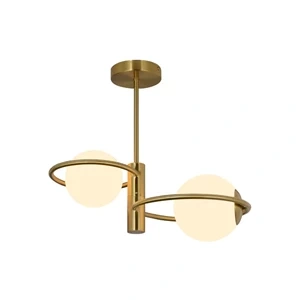 Lampa sufitowa Dorado ring złota 2xE14