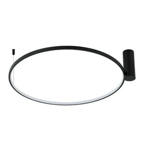 Plafon Ring L 90 cm czarny LED 50W CCT