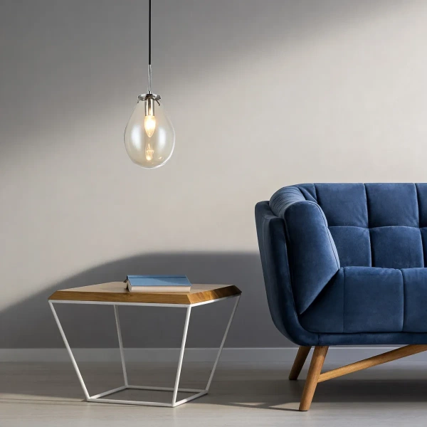 Lampa wisząca Fondi 1 czarna 1xE14