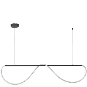 Lampa wisząca Meleca M czarna LED 36W CCT