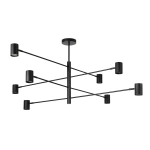 Lampa wisząca Snow 8 czarna 8xGU10