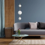 Lampa wisząca Dorado pionowa złota LED CCT