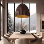 Lampa wisząca Elva 50 cm kawowa 1xE27