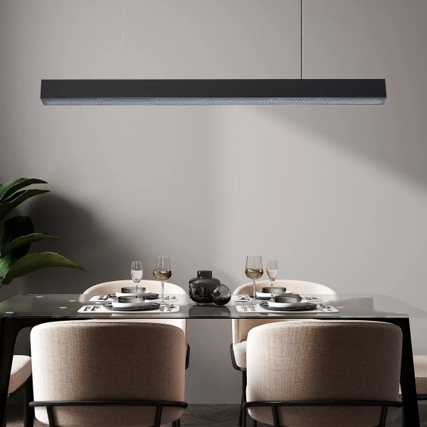 Lampa wisząca Mira L czarna LED 45W CCT