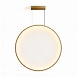 Lampa wisząca Mirror L złota LED 47W CCT IP44