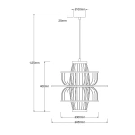 Lampa wisząca Astra naturalna 1xE27