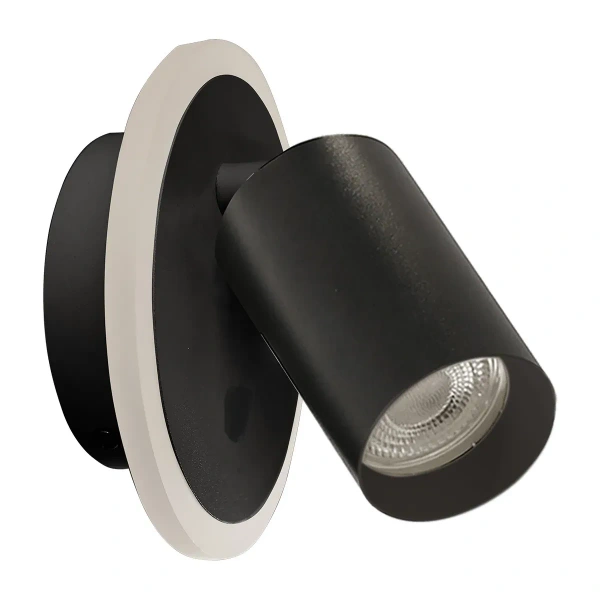 Spot sufitowy Parma 1 czarny 1xGU10 + LED 5W CCT