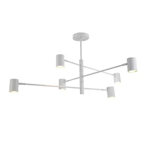Lampa wisząca Snow 6 80 cm biała 6xGU10