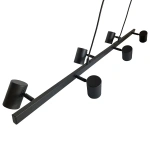 Lampa wisząca Snow 6 115 cm czarna 6xGU10