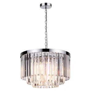 Lampa wisząca Vetro 5 srebrna 5xE14