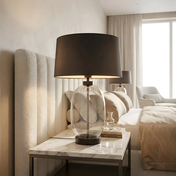 Lampa stołowa Amur dymiona 1xE27
