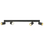 Plafon Perugia 4 czarny 4xGU10 + LED 18W CCT