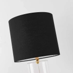 Lampa stołowa Sunflower czarno-transparentna 1xE27