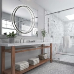 Lampa wisząca Mirror S czarna LED 35W 3000K IP44