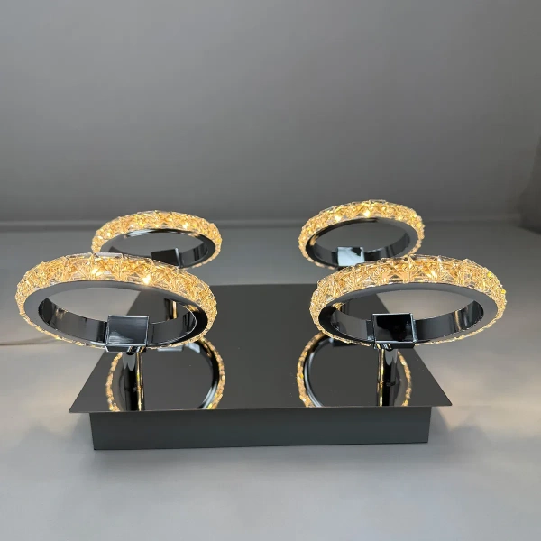 Plafon Carrara 4 srebrny LED 20W 3000K