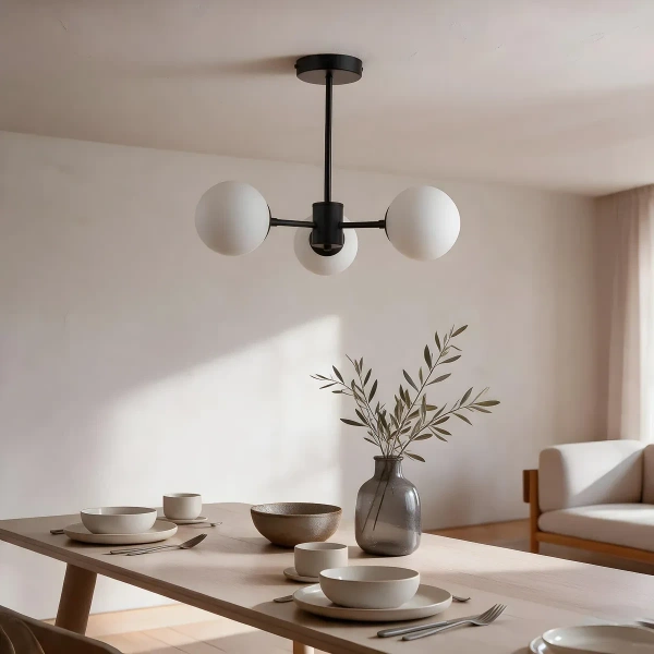 Lampa wisząca Roma 3 czarna 3xE14