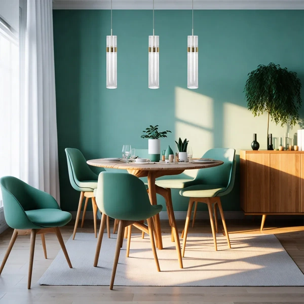 Lampa wisząca Ambiente 3 złota LED CCT