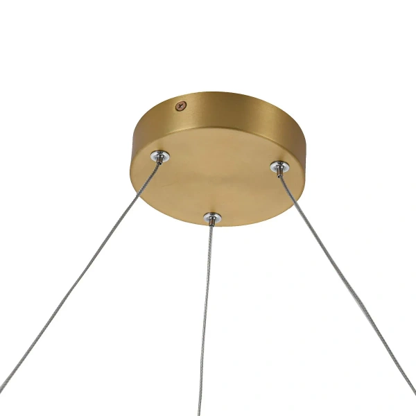 Lampa wisząca Midway Triangle mała złota LED 3000K