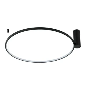 Plafon Ring L 90 cm czarny LED 50W CCT