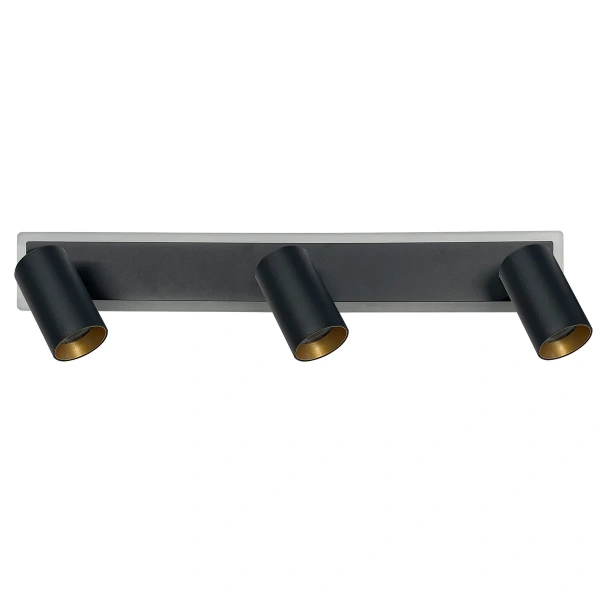 Spot sufitowy Parma 3 czarny 3xGU10 + LED CCT