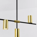 Lampa wisząca Arizona 6 czarno-złota 6xGU10