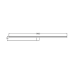 Kinkiet Nevada 90 cm biały LED 4000K IP44