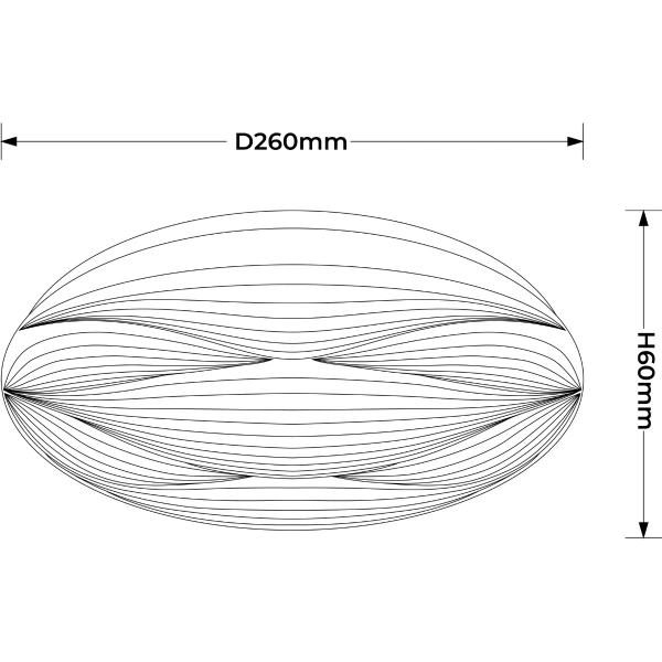 Plafon Moluna 26 cm biały LED 12W 4000K