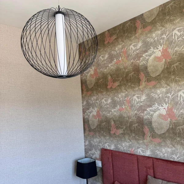 Lampa wisząca Treviso mała czarna LED CCT